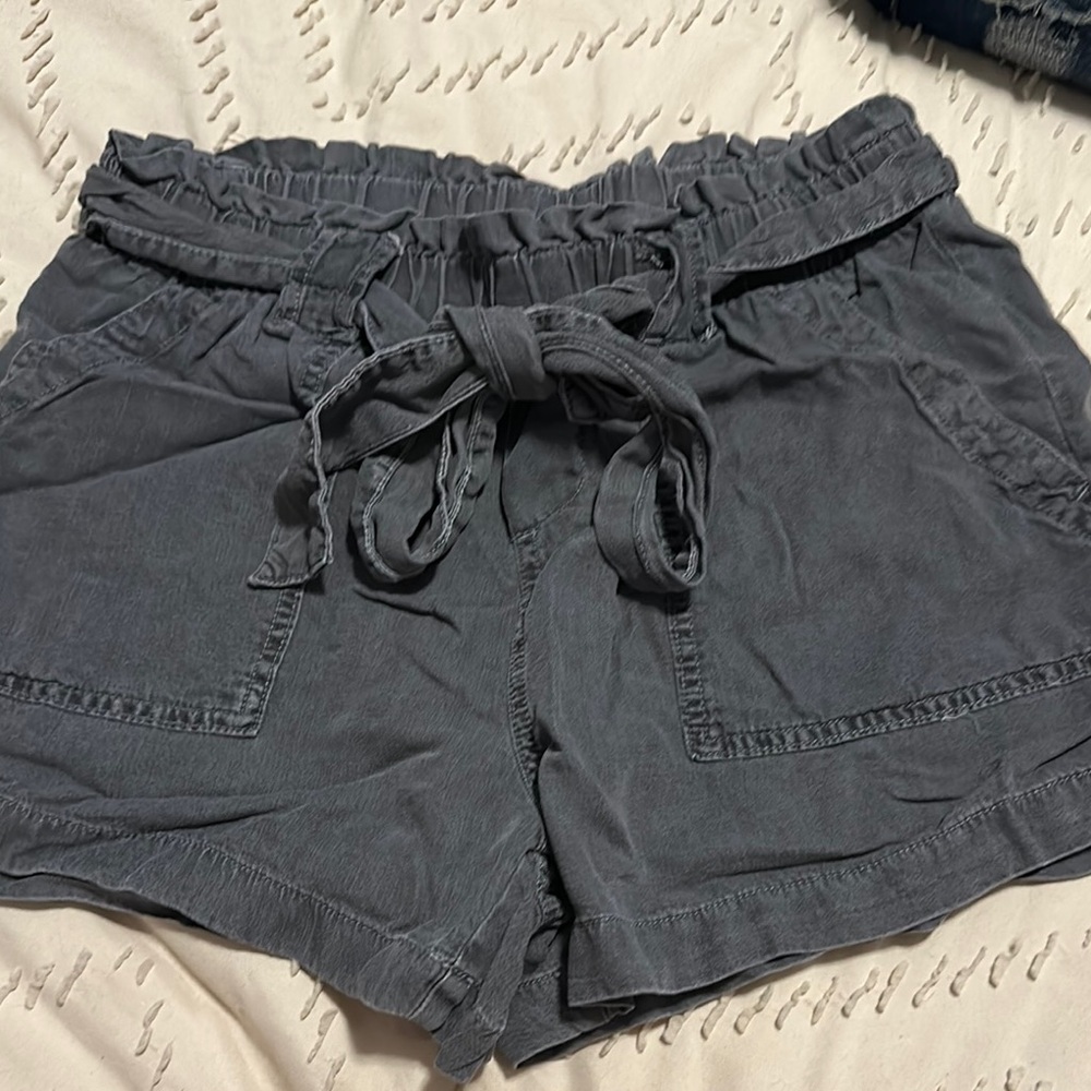 Time and Tru Women's High Waist Charcoal Shorts
